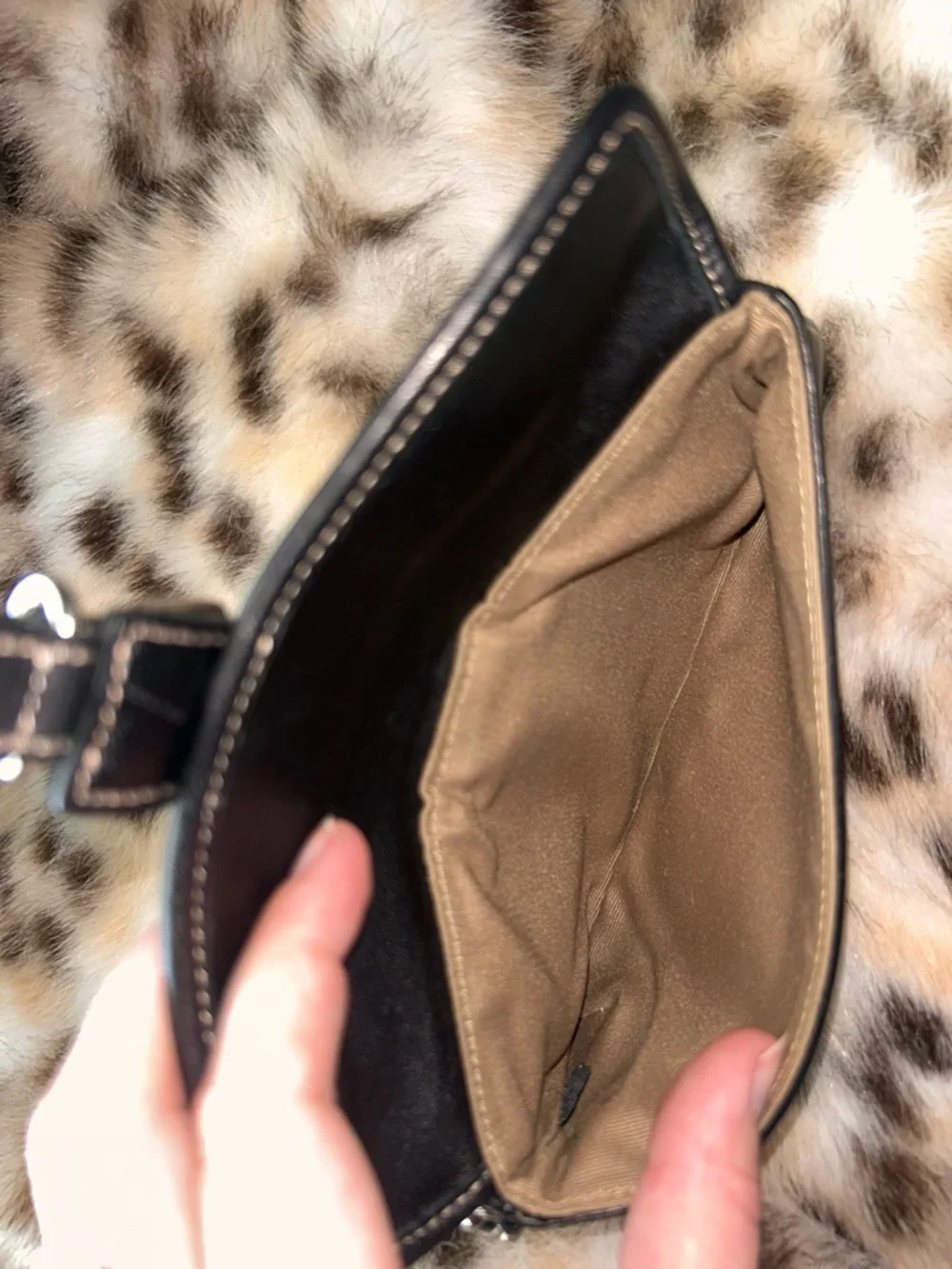 Coach Soho Black Leather Wristlet with Silver Buckle - Picture 8 of 14